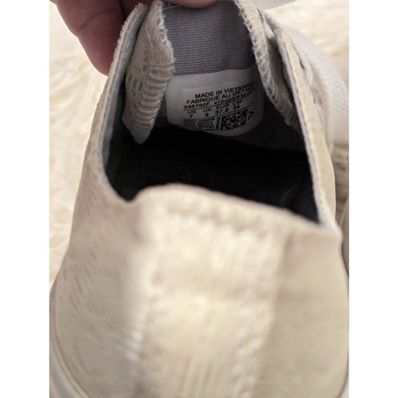 Converse Chuck Taylor All Star Natural Cream Lace Ox shoes - Picture 6 of 6